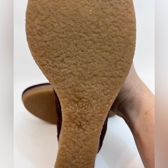 Diesel Denver Wineyard Vine platform wedge ankle boots 38 US 7 leather - Picture 9 of 10